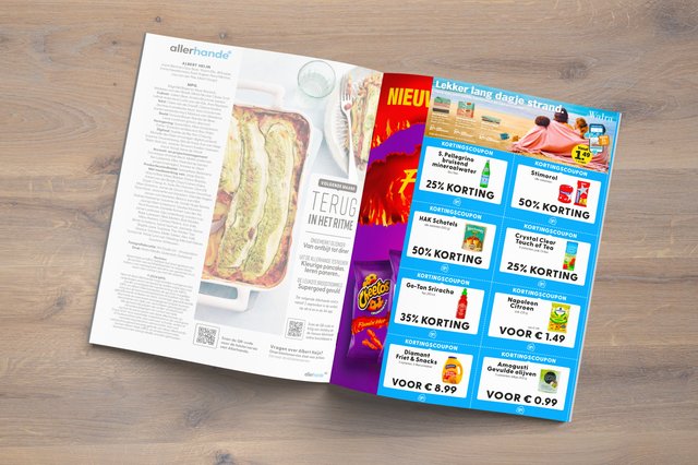 Coupon op achterflap